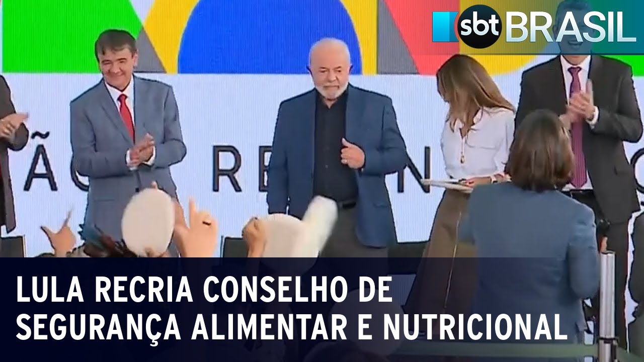 Lula recria Conselho de Segurança Alimentar e Nutricional | SBT Brasil (28/02/23)