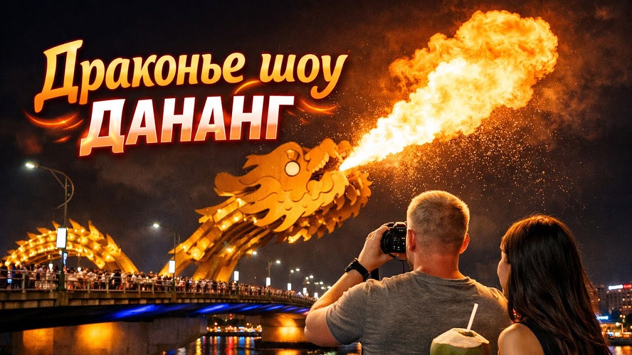 🔴 LIVE | Драконье шоу Дананг 🐉 Dragon Bridge Fire Show 🔥