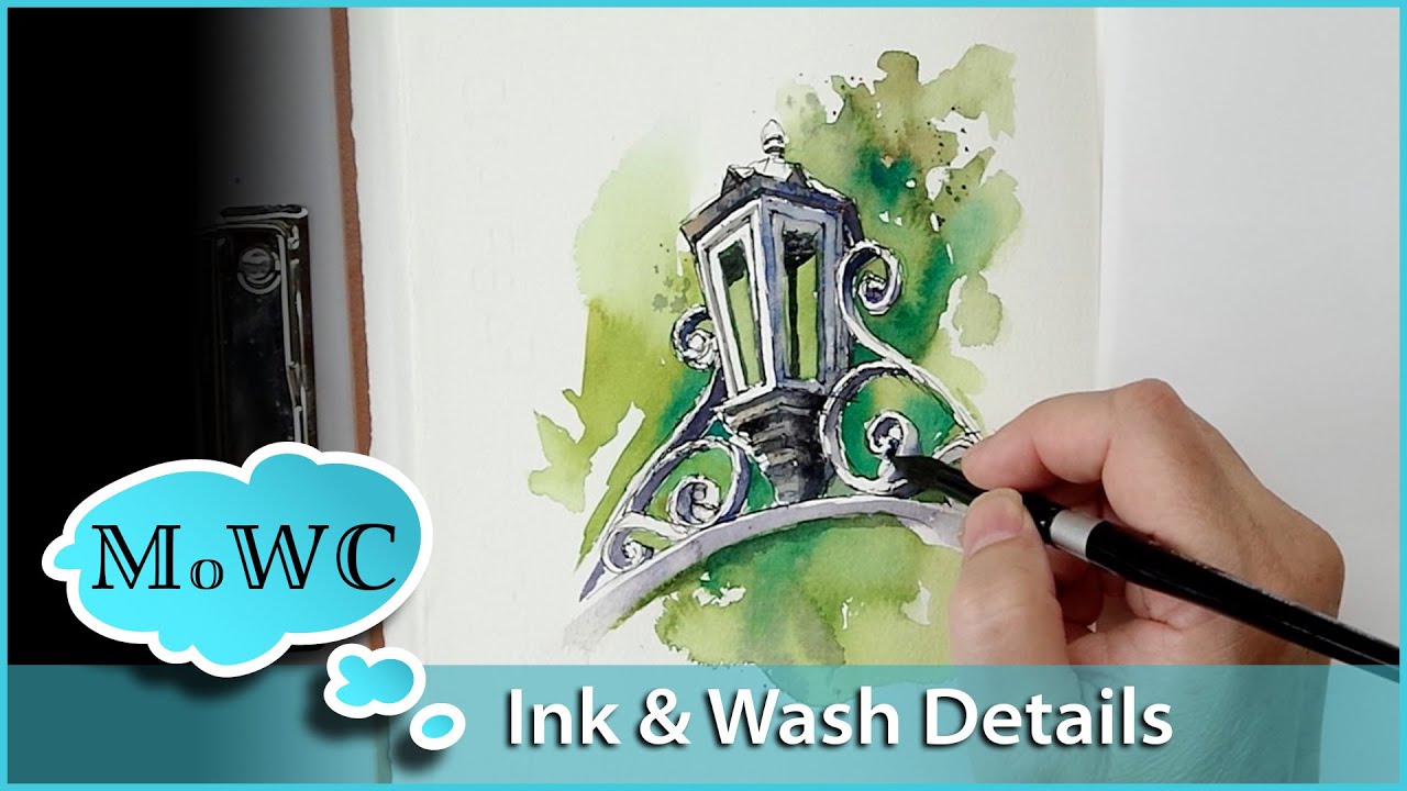 Акварельная иллюстрация исторической гостиницы Line & Wash, Чарльстон, Южная Каролина.