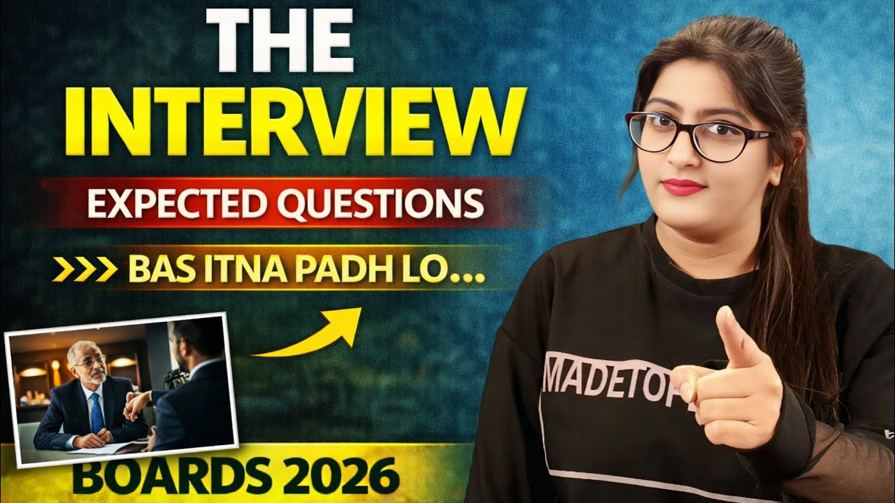 Interview class 12 questions and answers / Cbse Class 12 English 