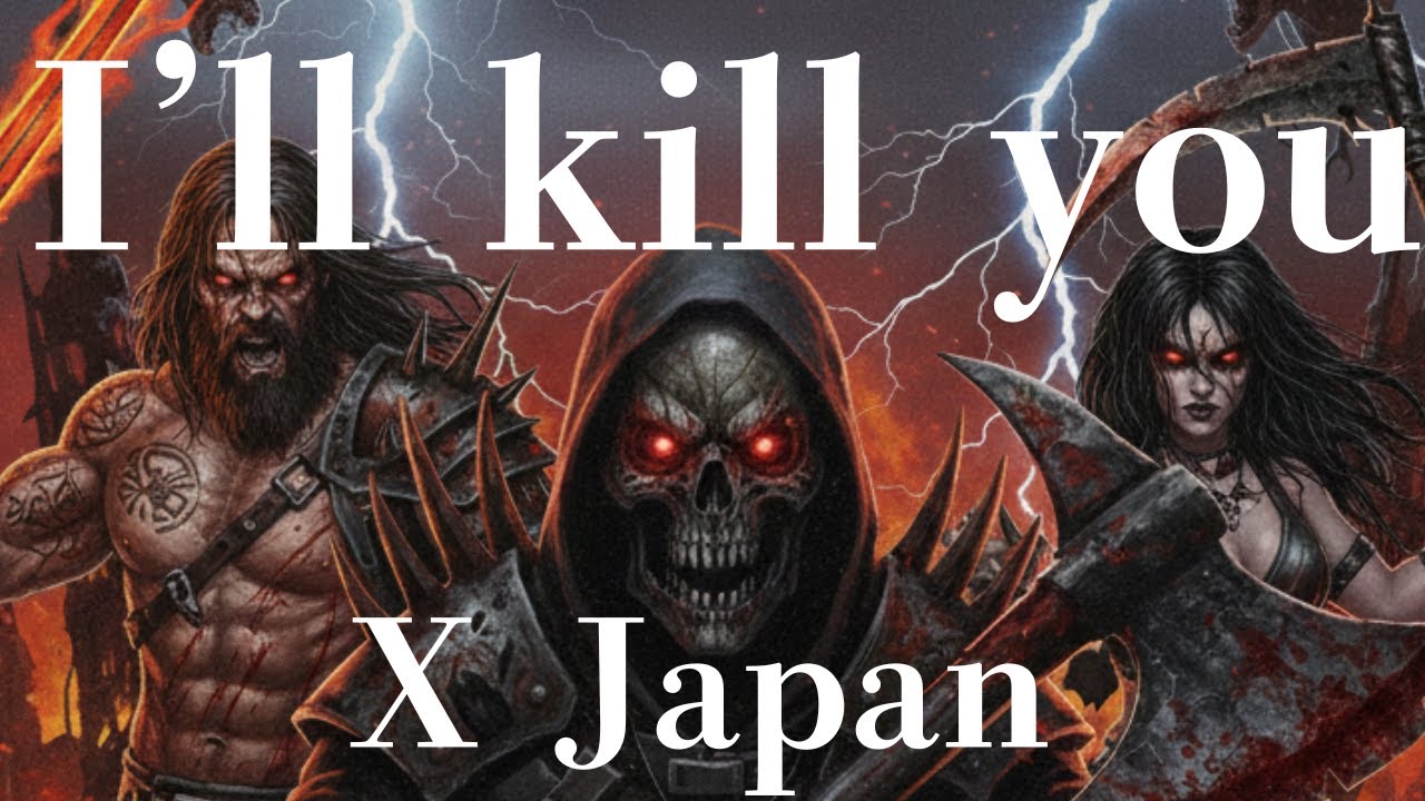 [AI Metal] X (X JAPAN)「I'll kill you」デュエットでフルカバー #AIカバー #rock #Metal