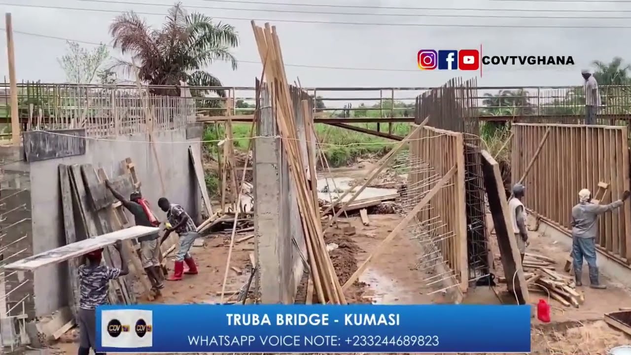 New Truba Road Bridge Construction update at Manhyia District.