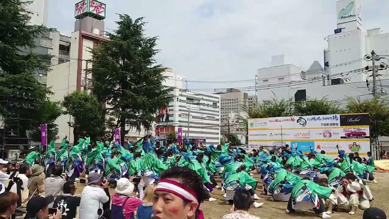 岡山うらじゃ連　旭　うらじゃ2025下田町演舞場1日目