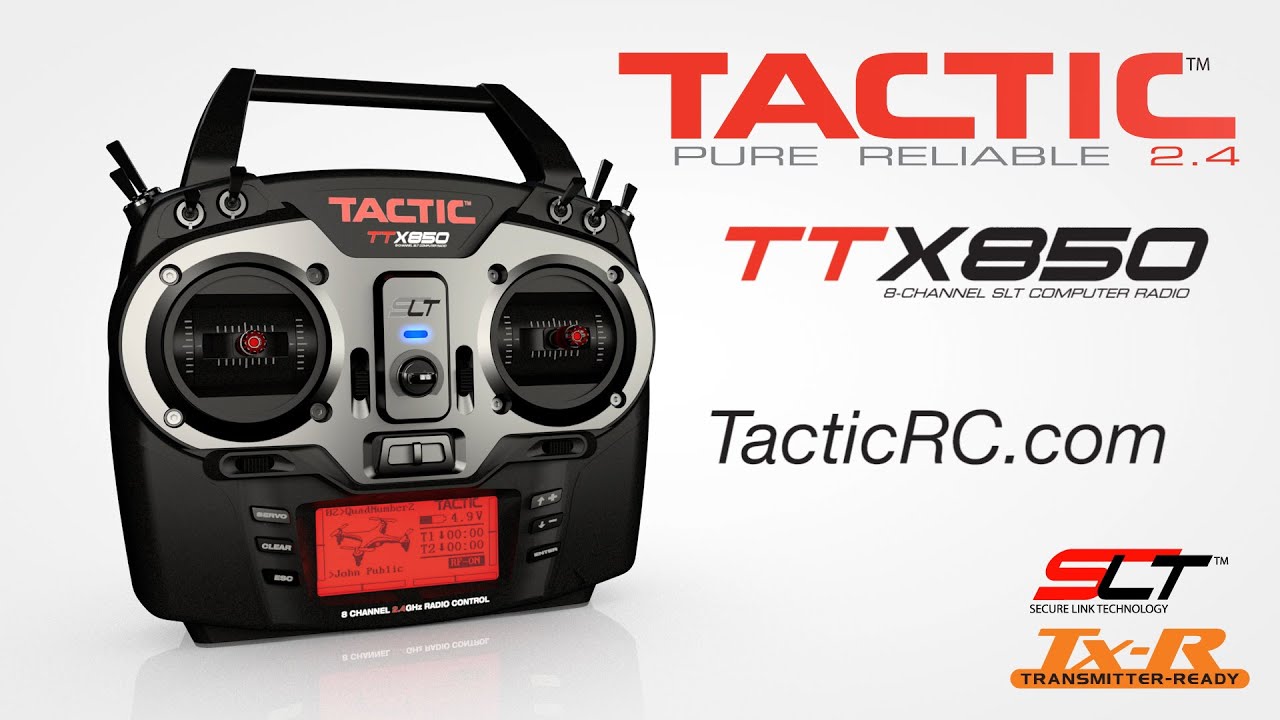 Spotlight: TTX850 8-Channel 2.4GHz SLT Computer Radio by Tactic