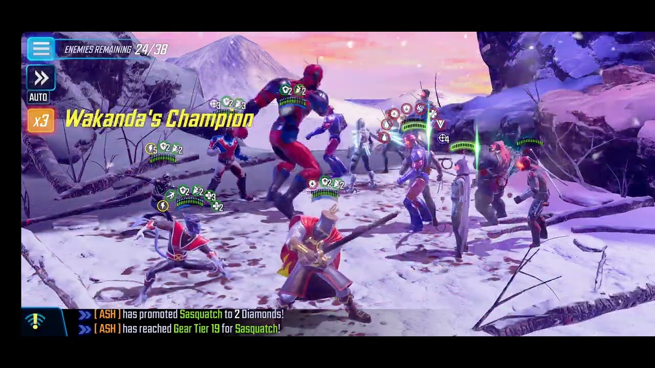 Marvel Strike Force - Dark Dimension 8 - Node 8 (Hero global) 2nd attempt