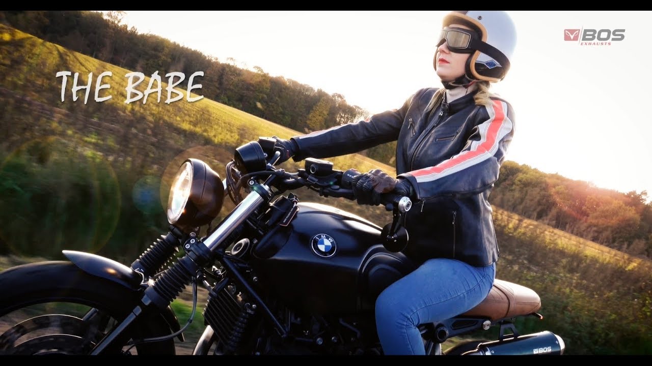 BOS Exhausts ''The babe, the man and their BOS!'' BMW R NineT
