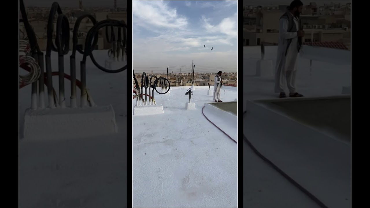 الشكل النهائي لعزل الأسطح بالفوم والأختبار وأشتراطات ذلك