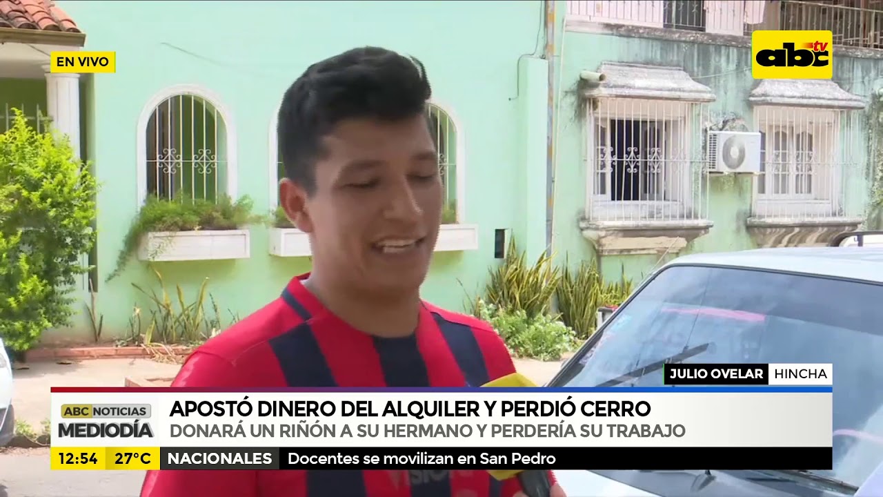 Apostó dinero del alquiler y perdió Cerro