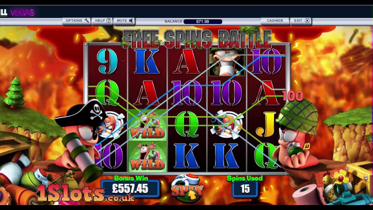 WORMS! Online slot, long free spins feature on high stakes!