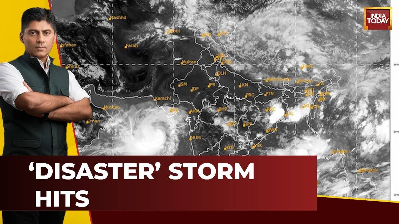 India First With Gaurav Sawant LIVE: Tracking Cyclone Biparjoy | Turbo Winds, Rain & Turbulent Seas