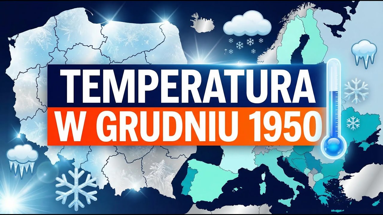 GRUDZIEŃ 1950: Czy były białe święta? Zobacz mapę temperatur!
