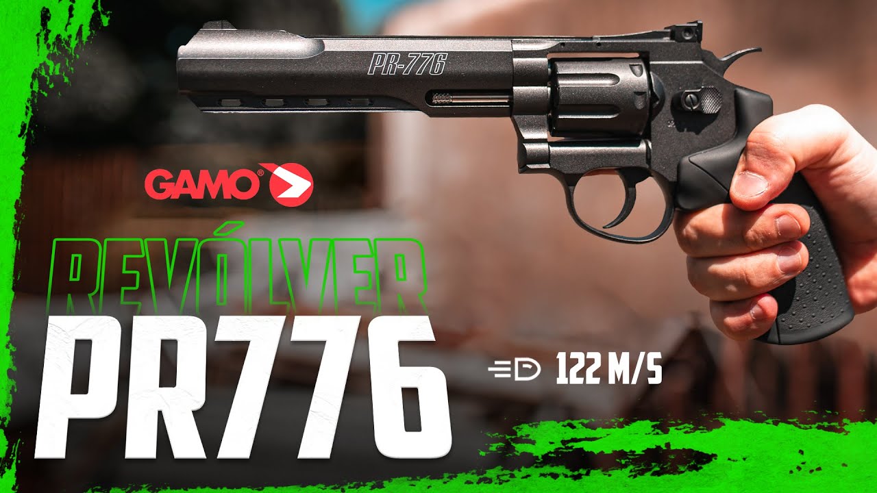 Revólver AIrgun GAMO PR-776 6 POL 4.5mm TODO EM METAL!