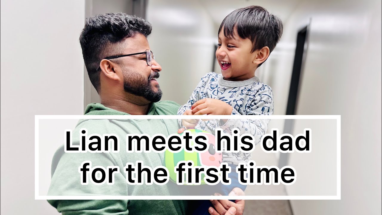 Lian’s reaction meeting his dad for the first time. 🥰