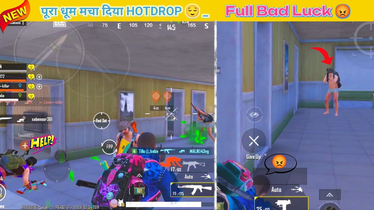 Hotdrpos Best Clutch Ever 😌 | Unlucky 😡 | Bgmi New Gameplay By @TajGaming224 ||