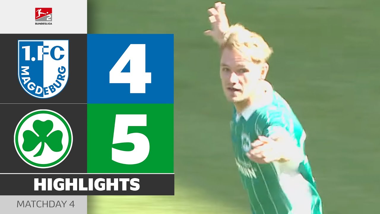 Nine-Goal Thriller! | 1. FC MAGDEBURG - GREUTHER F&Uuml;RTH | Highlights | Matchday 4 - Bundesliga 2 2025