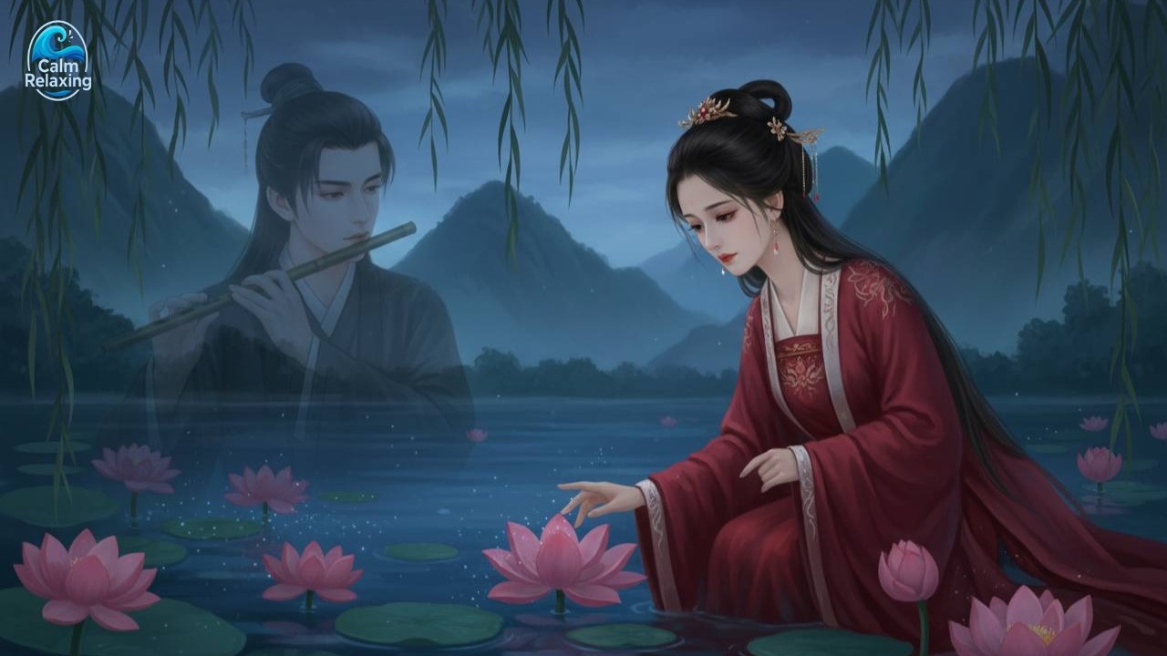 Soothing Lakeside Moment | Traditional Flute Music for Calm & Focus