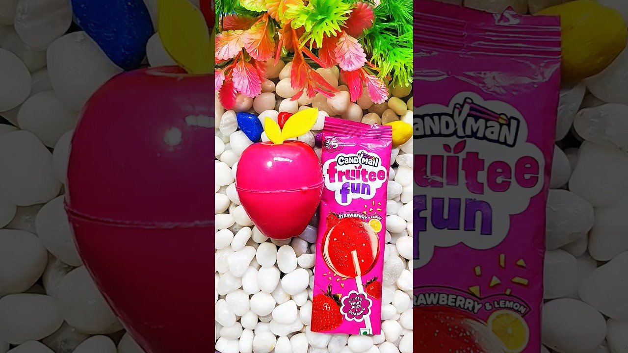 Candy Man Fruitee Fun Lollipop & Apple Toy Chocolate Box 