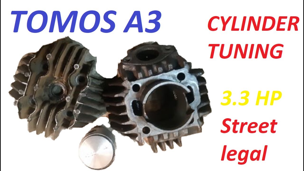 TOMOS A3 TUNING - CYLINDER AND EXHAUST