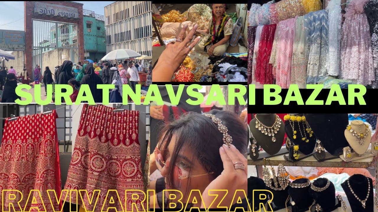 Surat navsari bazar| surat sunday market| gopi talav| #ishanimodi #suratcity #navsaribazar