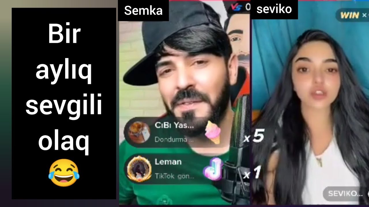 Semka vs Seviko | Bir aylıq sevgili olaq 😂 | 27/02/2023 #tiktok #yeni @CebiGulu
