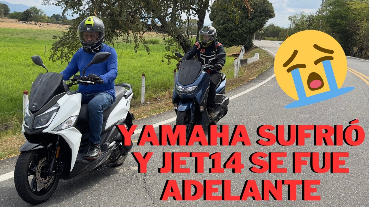 Yamaha NMAX Connected vs. AKT SYM JET14. 😱 A una tal YAMAHA le fue mal. ¿Cuál es la ganadora? 💥