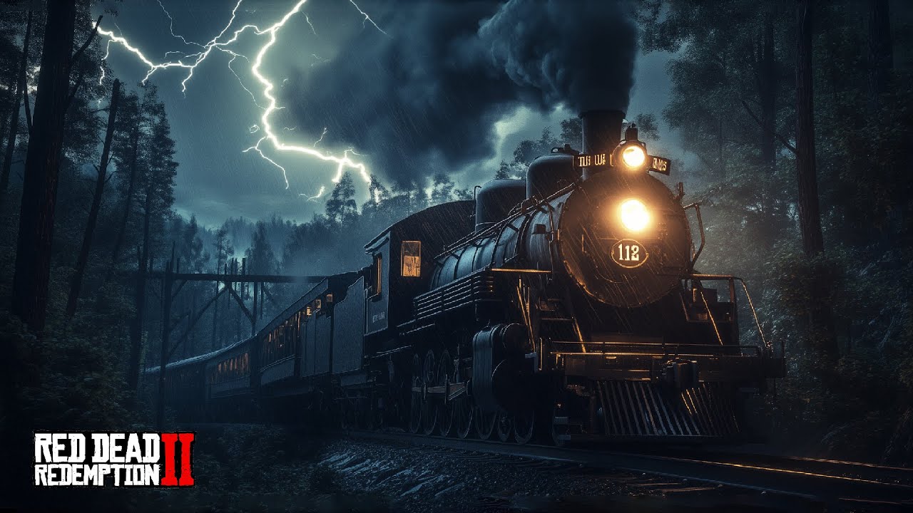 Drift off to sleep on a train heading to the West during the rainy season | RDR2 ASMR