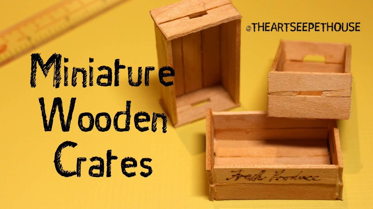Miniature Wooden Crate