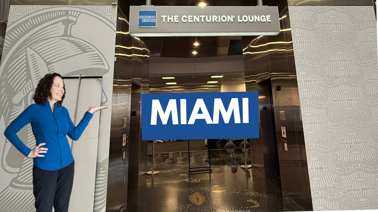 Inside the American Express Centurion Lounge at Miami Airport (MIA)