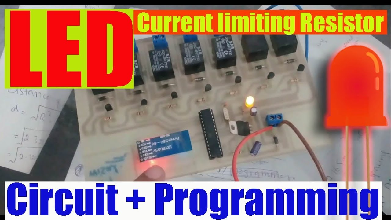 LED light emitting diode, circuit,  datasheet, resistor calculation 