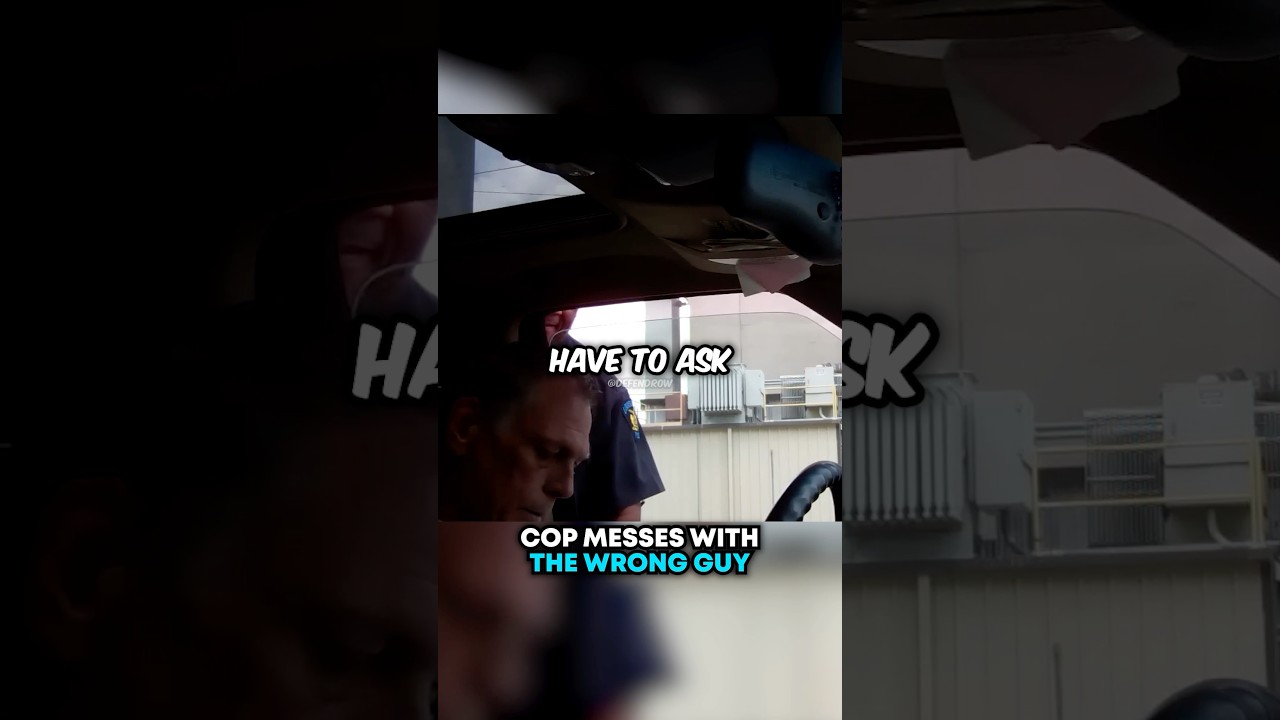 Полицейский нарвался НЕ НА ТОГО ПАРНЯ 😳