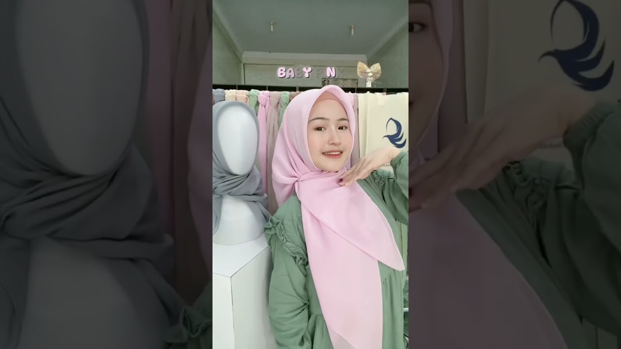 menyala hijab nuansa pink 🔥 #hijab #jilbab #kerudung
