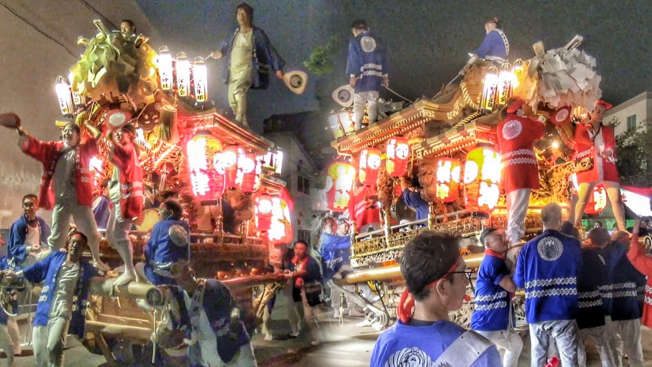 2025.7.16 東住吉区 桑津 だんじり 宮入り 遊び·まいまい 桑津天神社 夏祭り
