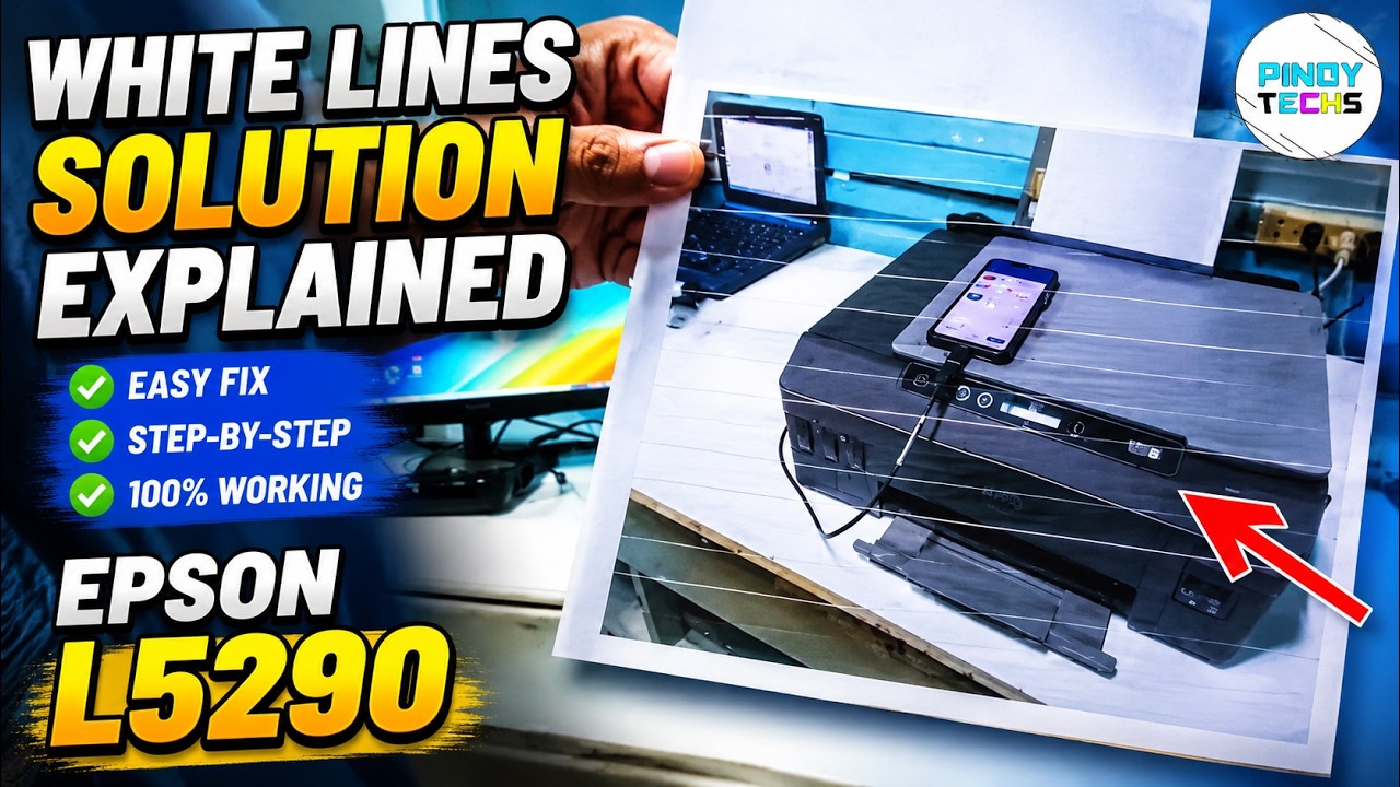 EPSON L5290 WHITE LINES EXPLAINED | PinoyTechs (Tagalog)