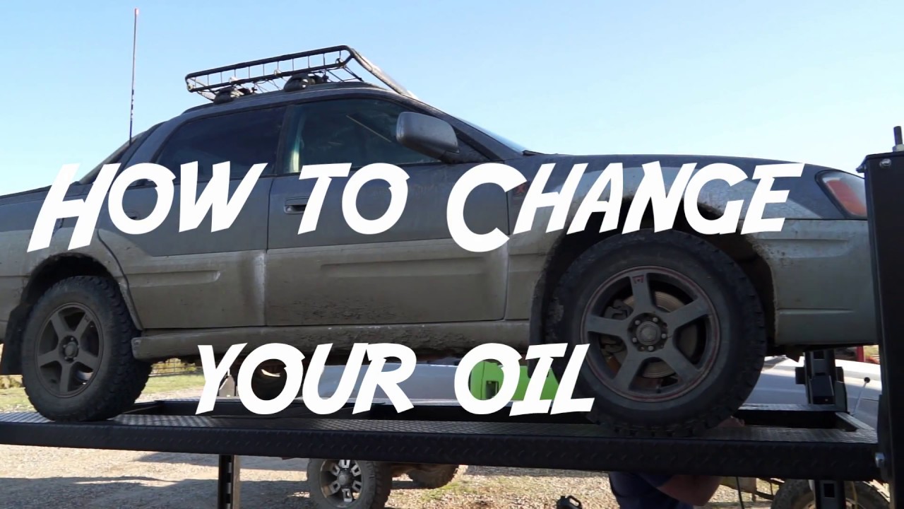 Как поменять масло в Subaru BAJA Turbo 2005 года выпуска.