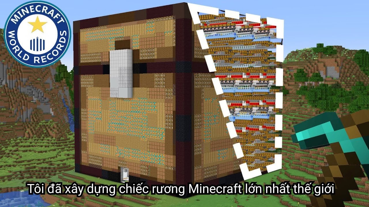 T&ocirc;i đ&atilde; x&acirc;y dựng chiếc rương Minecraft lớn nhất thế giới