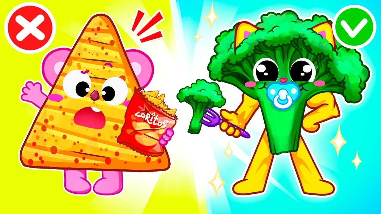 Learn Healthy Eating for Kids | Healthy Food vs Junk Food Song | Good Habbits | Funny Baby Songs