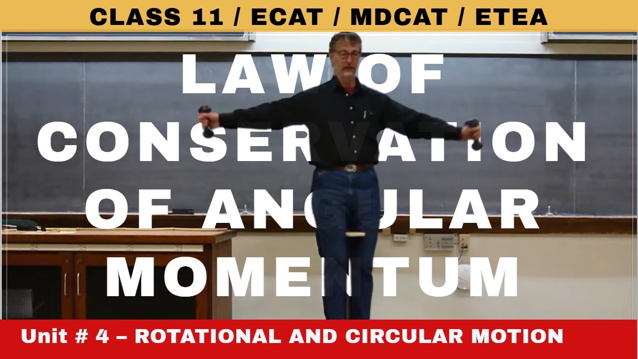 Law of Conservation ANGULAR MOMENTUM - Unit 4 Rotational and Circular Motion- Class 11 - #TP11 41
