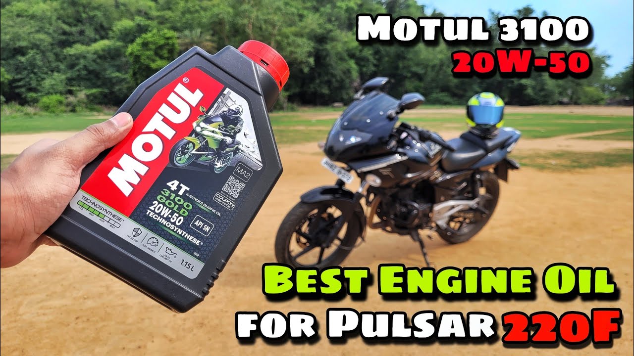 Best engine oil for Pulsar 220f - Motul 3100 Gold 20w50 engine oil review