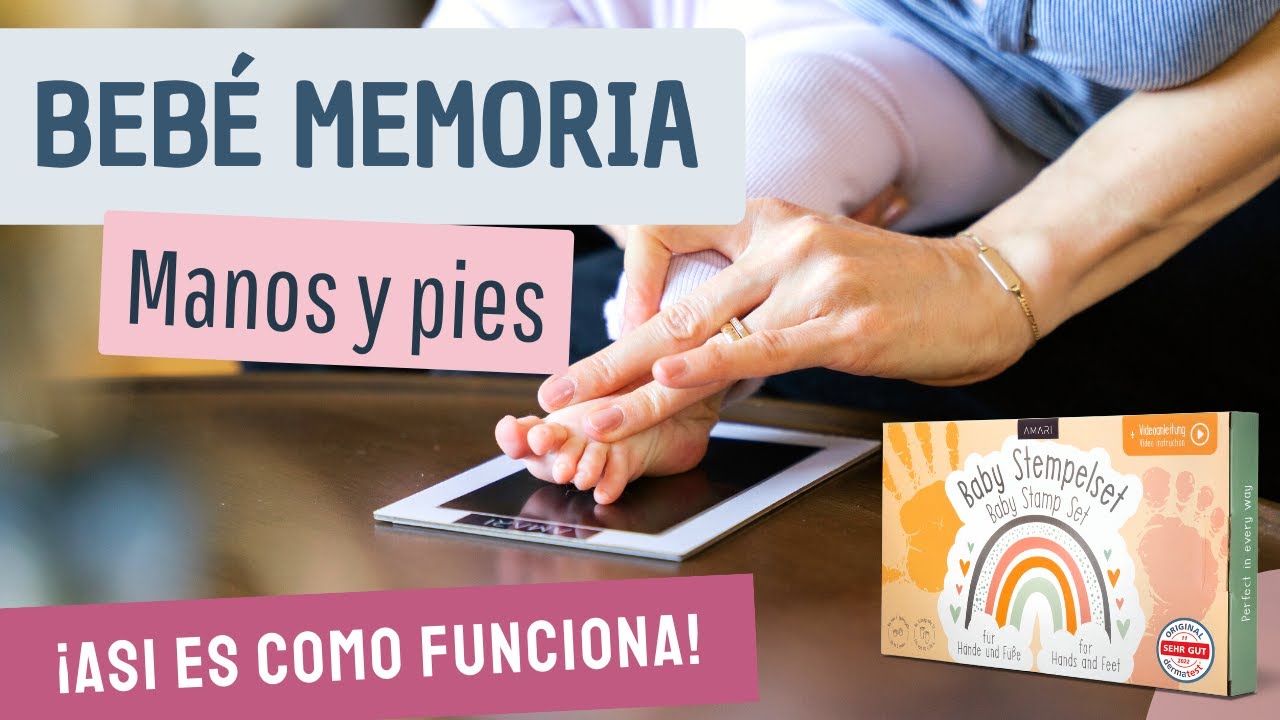 Juego de sellos para manos y huellas de bebés: ¡así es como funciona! - VERSIÓN EN ESPAÑOL