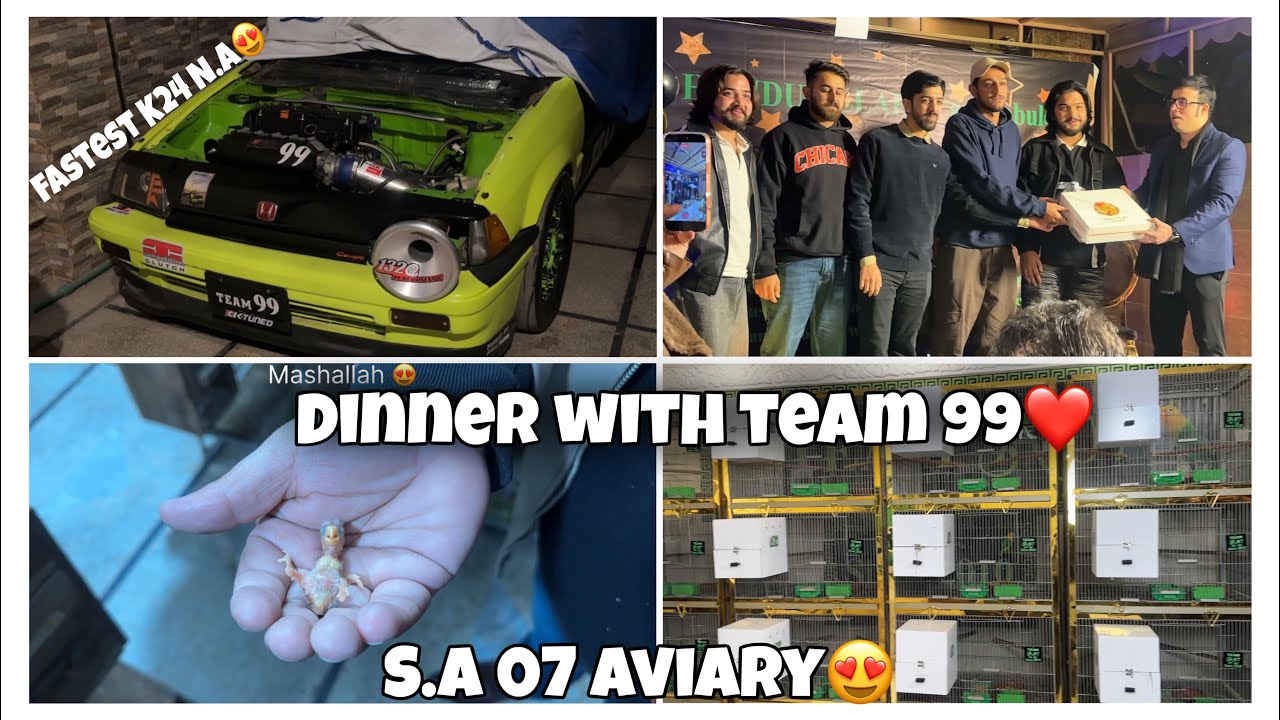 Dinner with team 99| Fastest N.A K24 Civic of 🇵🇰 |