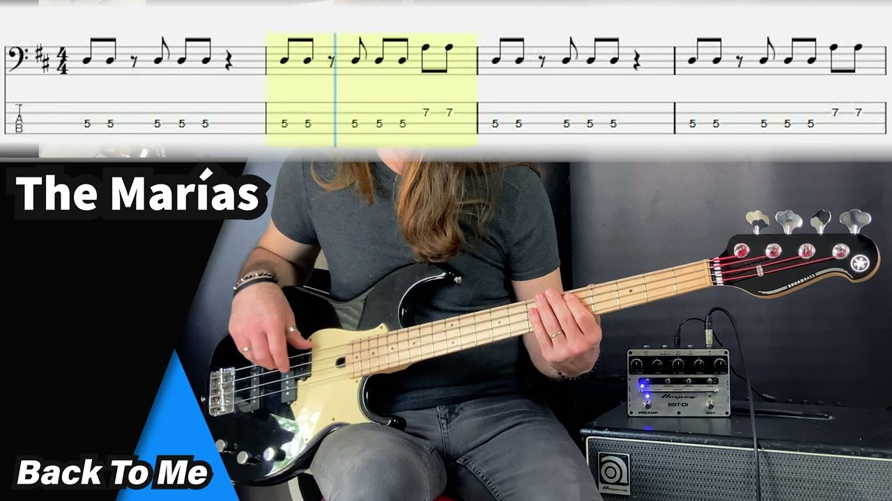 The Marías - Back To Me (bass cover tabs) #themarias  #basscover