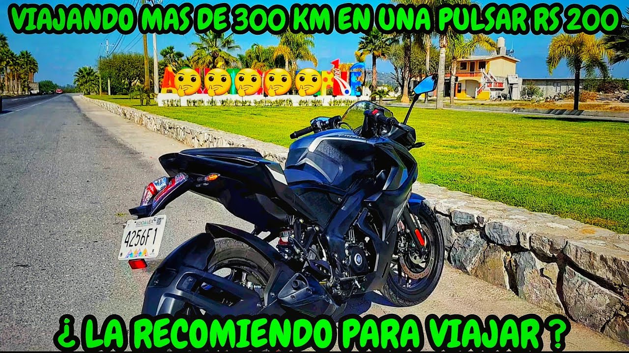 BAJAJ PULSAR RS 200| VÍAJANDO EN MOTO |VISTAS Y UNA NUEVA EXPERIENCIA |TIENES QUE HACERLO🔥🏍️🏖️