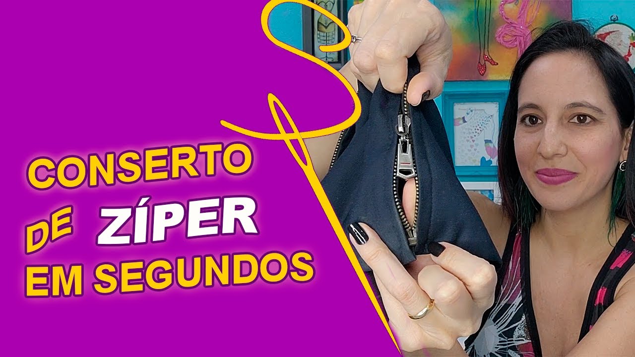 COMO CONSERTAR ZÍPER QUE SAIU DE UM LADO