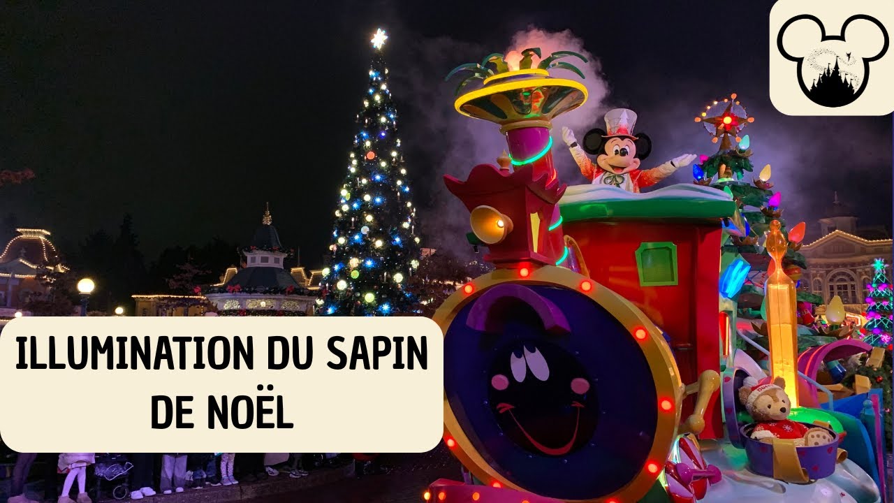 4K DISNEYLAND PARIS - ILLUMINATION DU SAPIN DE NOËL