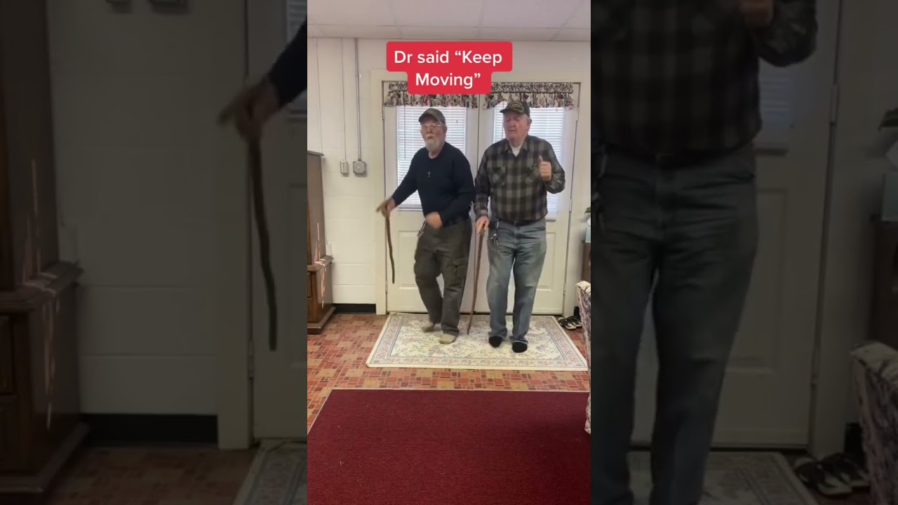 Aint nothin gonna break our stride!! #hanelinetwins #dancing #over70