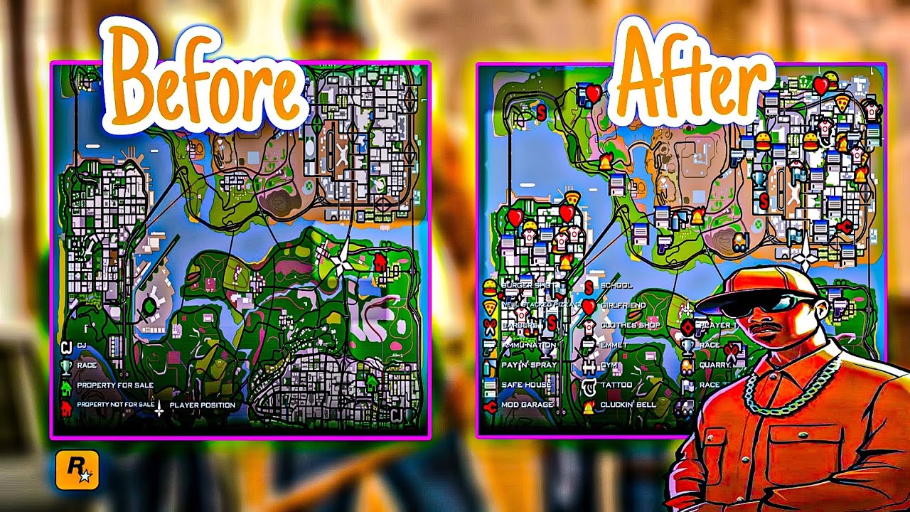 I Unlocked Every Map in GTA San Andreas | How to unlock all map in GTA Sa