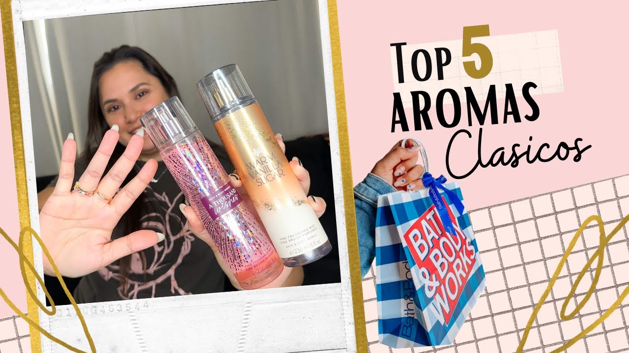 Top 5 BODY MIST CLASICOS Favoritos 🥰 Bath and body works 💕