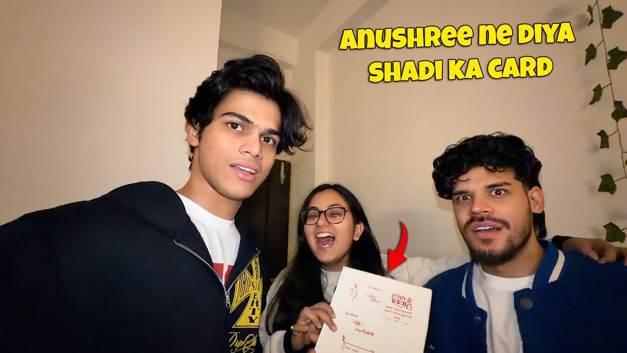 Anushree ne diya Shadi ka card😯