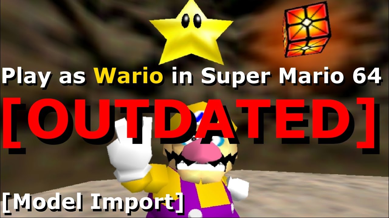 Play as Wario in Super Mario 64 [Model Import]