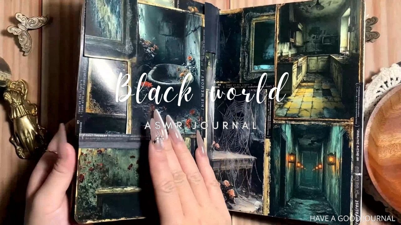 ASMR Journal | Black world | Have a good journal
